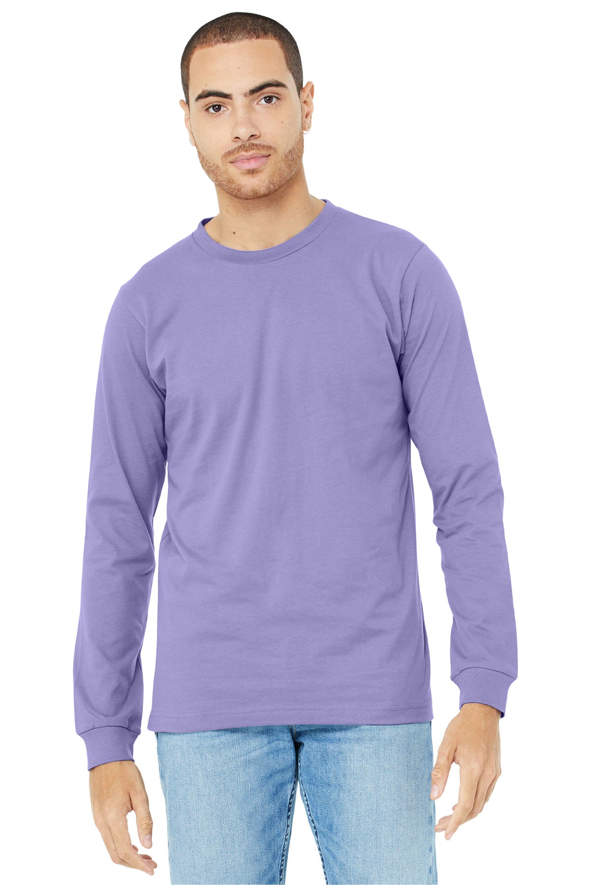 BELLA+CANVAS® Unisex Jersey Long Sleeve Tee - Dark Lavender - 2XL