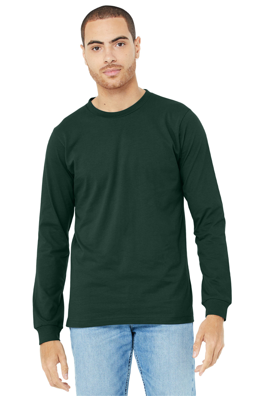 BELLA+CANVAS® Unisex Jersey Long Sleeve Tee - Forest - 2XL