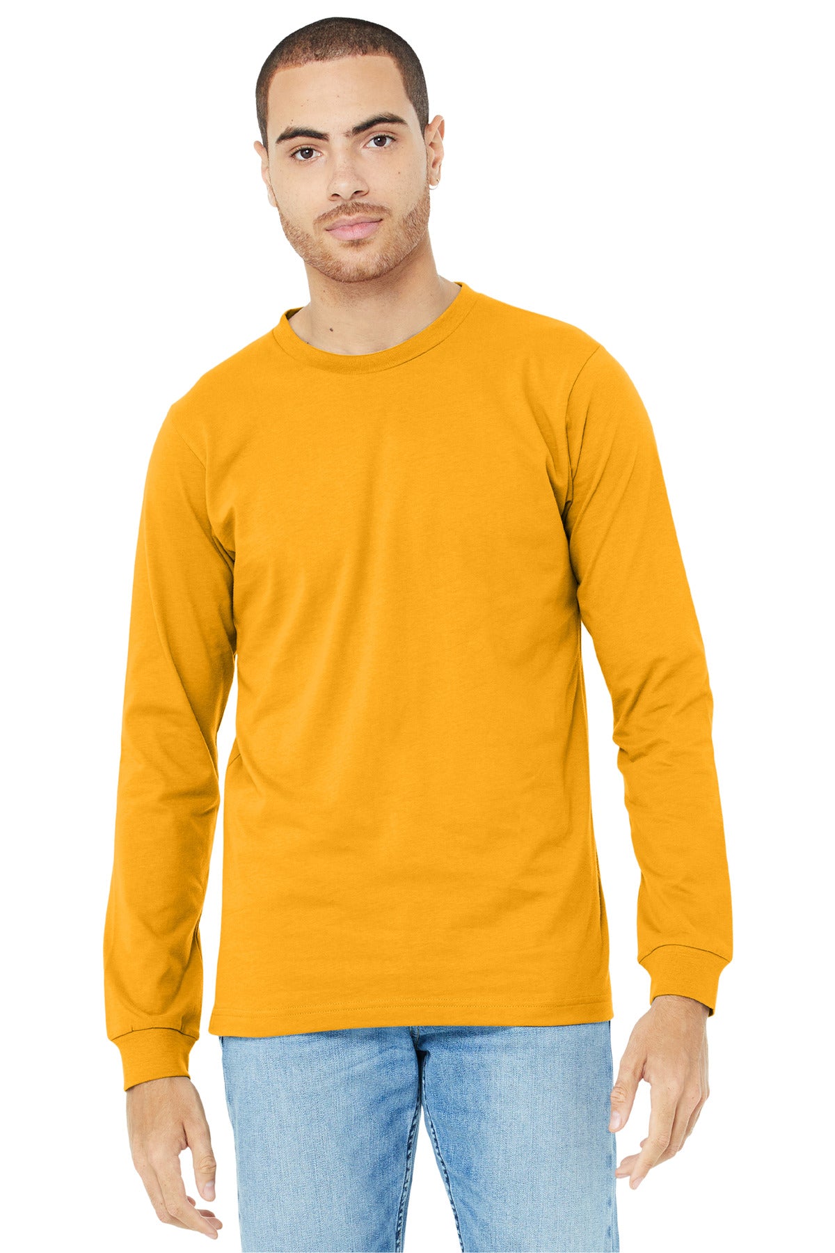 BELLA+CANVAS® Unisex Jersey Long Sleeve Tee - Gold - 2XL