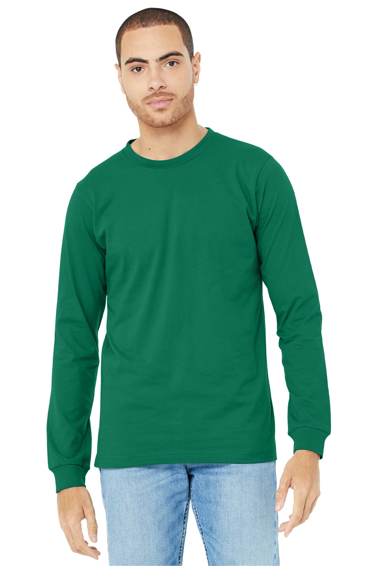 BELLA+CANVAS® Unisex Jersey Long Sleeve Tee - Kelly - 2XL