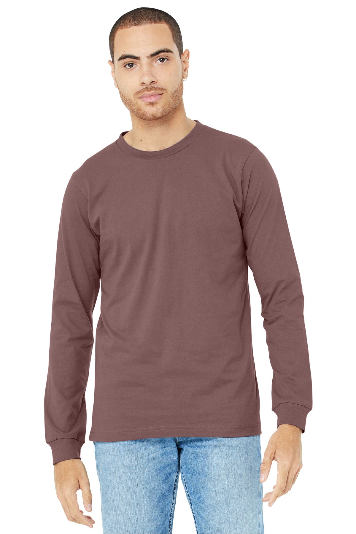 BELLA+CANVAS® Unisex Jersey Long Sleeve Tee - Mauve - 2XL