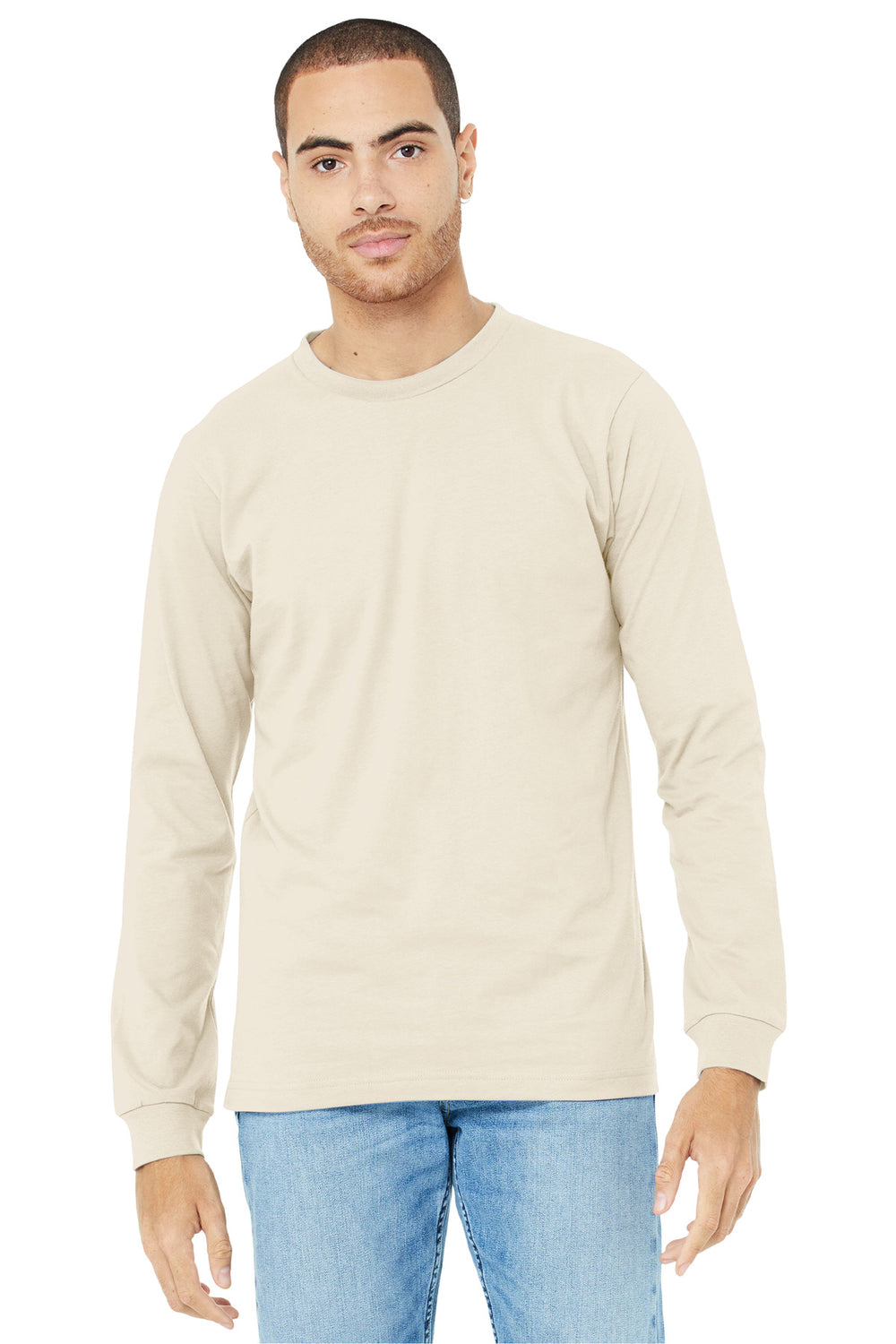 BELLA+CANVAS® Unisex Jersey Long Sleeve Tee - Natural - 2XL