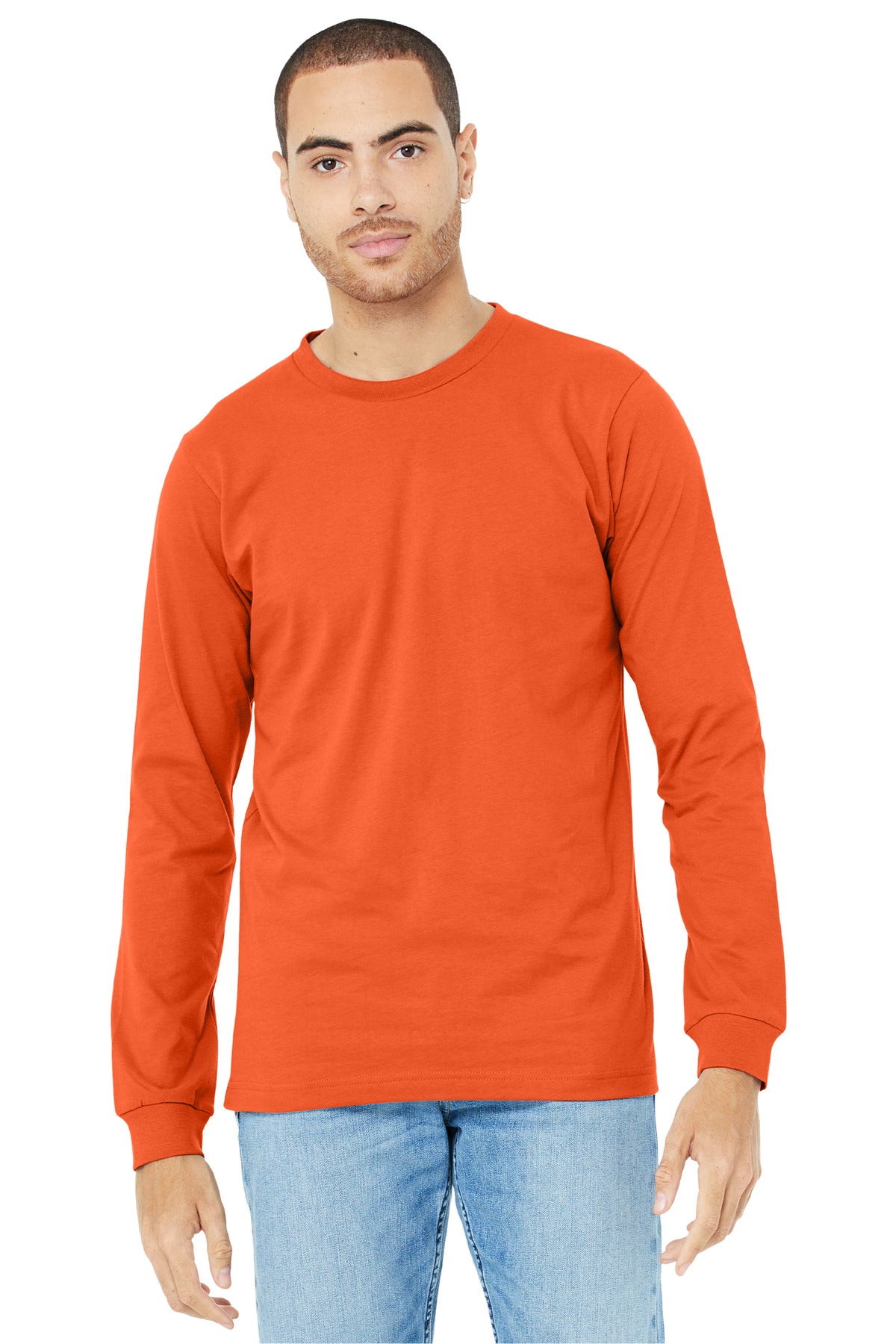 BELLA+CANVAS® Unisex Jersey Long Sleeve Tee - Orange - 2XL