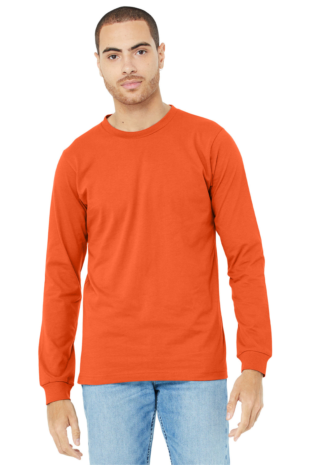 BELLA+CANVAS® Unisex Jersey Long Sleeve Tee - Orange - 2XL