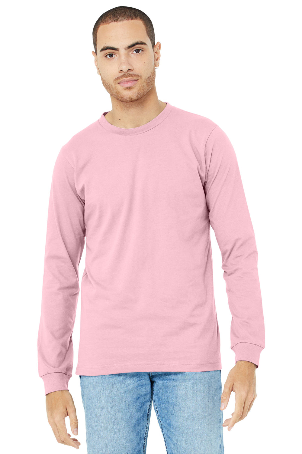 BELLA+CANVAS® Unisex Jersey Long Sleeve Tee - Pink - 2XL