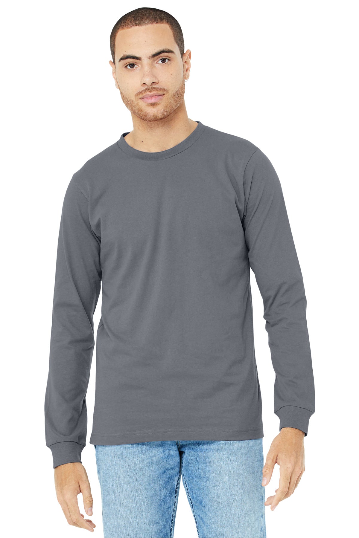 BELLA+CANVAS® Unisex Jersey Long Sleeve Tee - Storm - 2XL