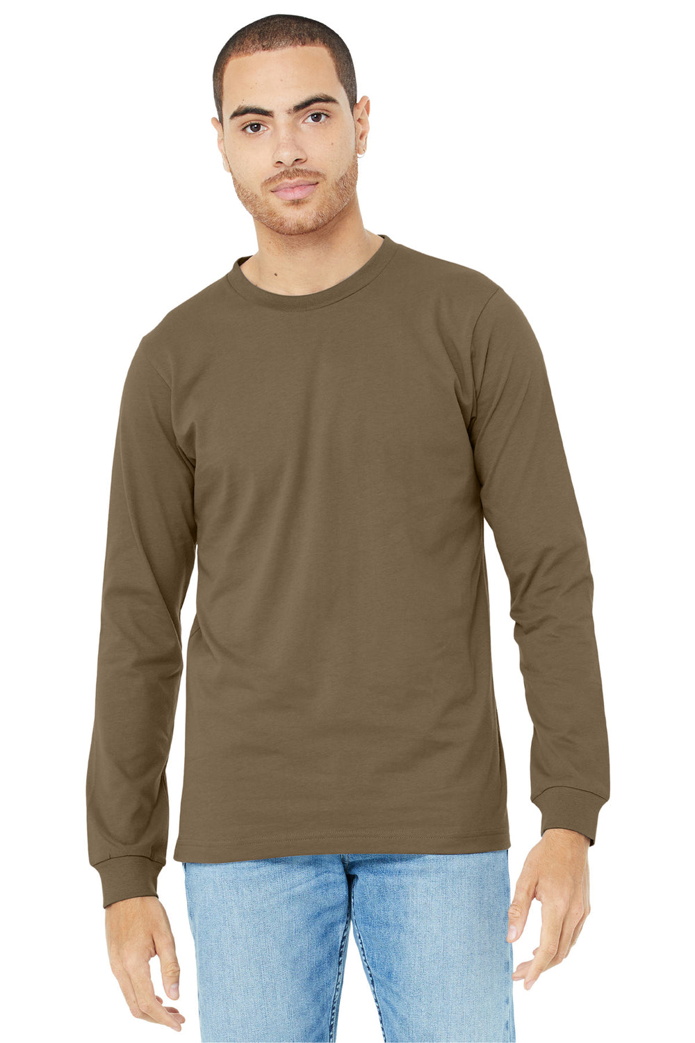 BELLA+CANVAS® Unisex Jersey Long Sleeve Tee - Vintage Brown - 2XL