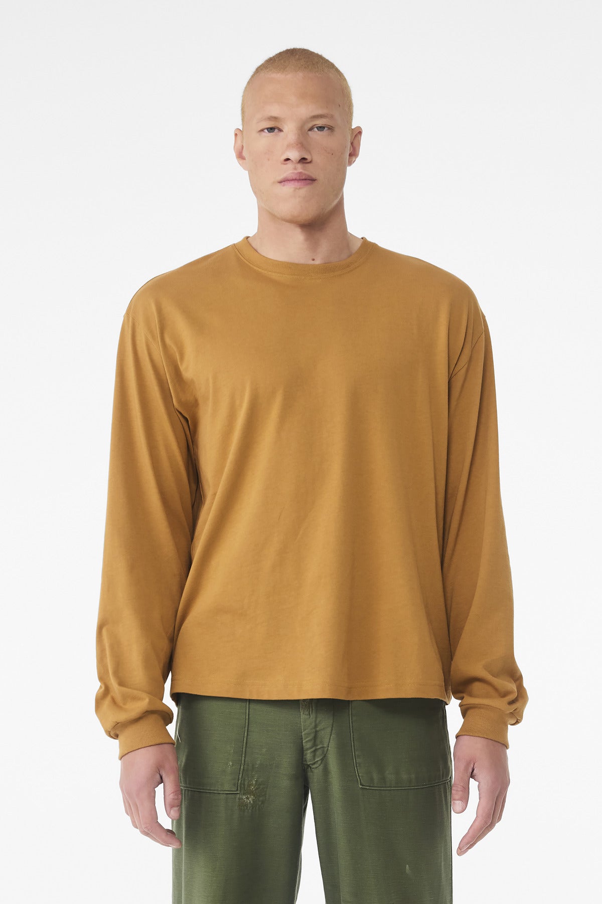 BELLA+CANVAS® Unisex 6-Ounce Heavyweight Long Sleeve Tee - Toast - XS