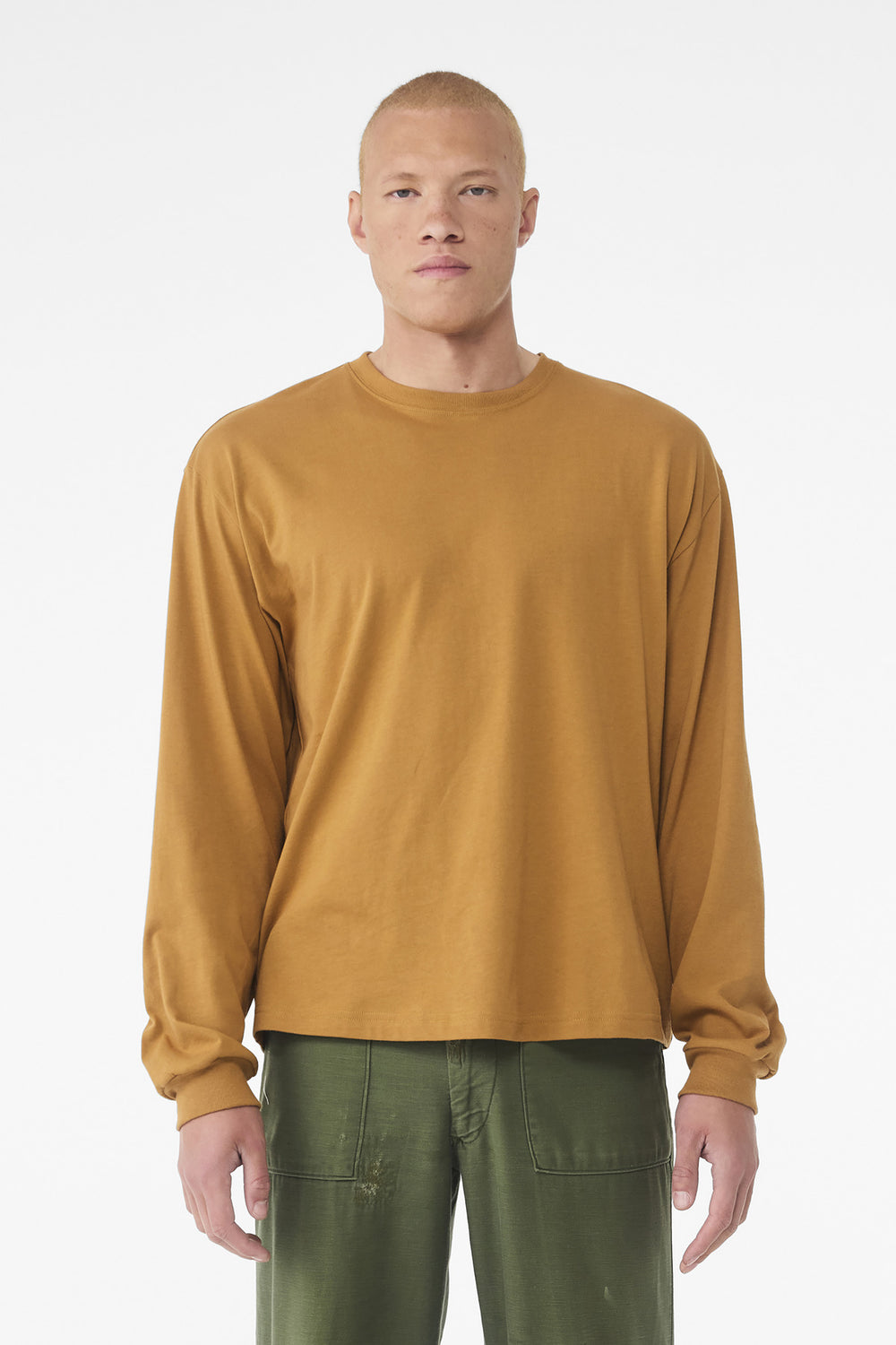 BELLA+CANVAS® Unisex 6-Ounce Heavyweight Long Sleeve Tee - Toast - XS