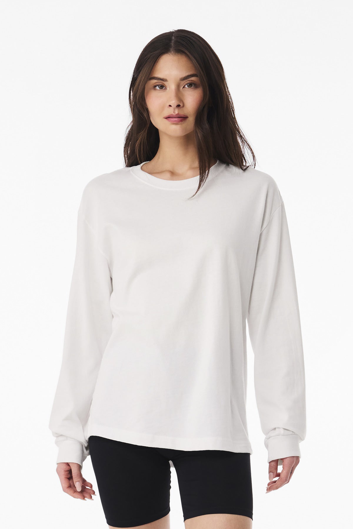 BELLA+CANVAS® Unisex 6-Ounce Heavyweight Long Sleeve Tee - Vintage White - XS