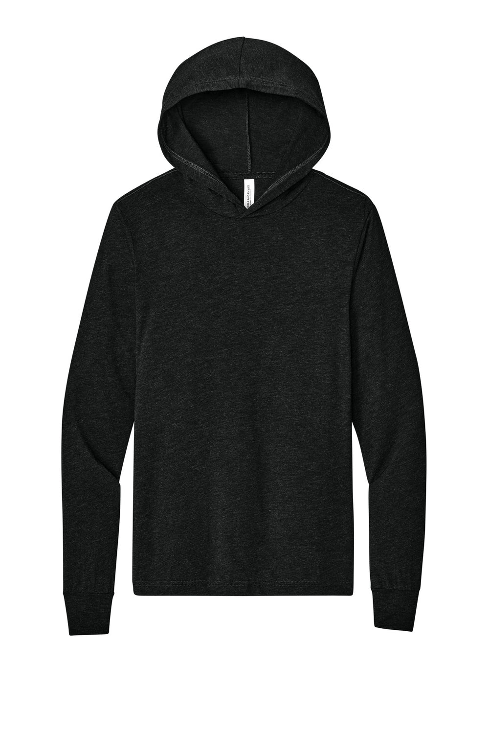 BELLA+CANVAS® Unisex Jersey Long Sleeve Hoodie - Charcoal-Black Triblend - 2XL