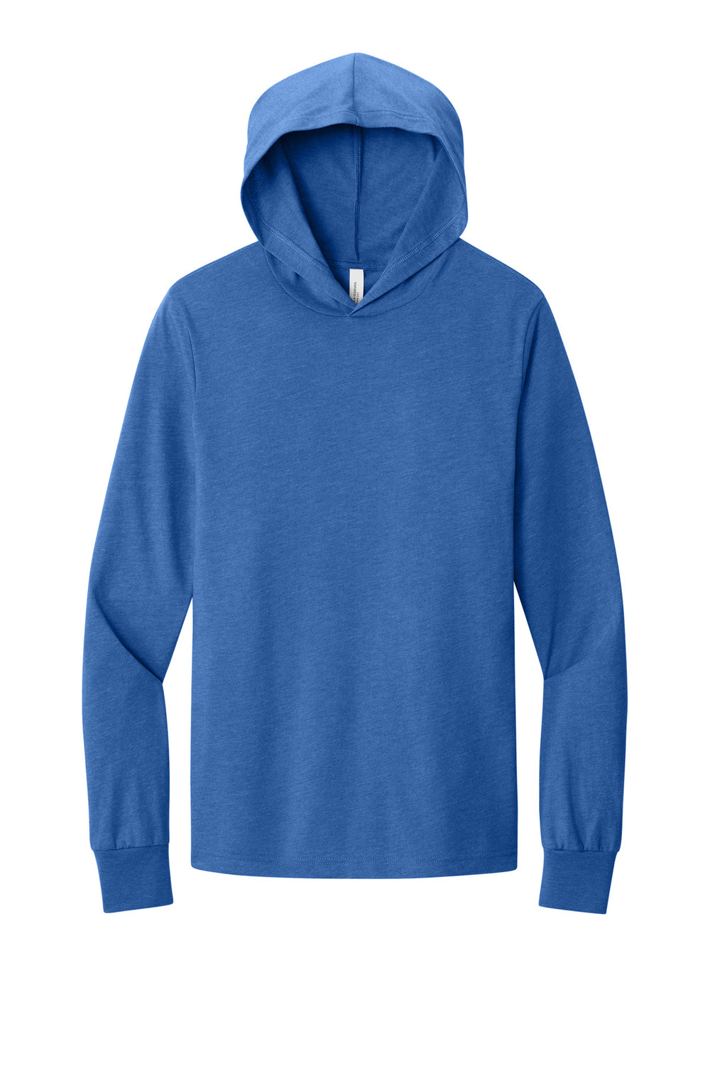 BELLA+CANVAS® Unisex Jersey Long Sleeve Hoodie - Heather True Royal - L