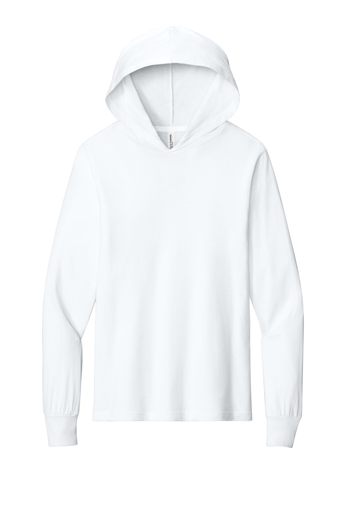 BELLA+CANVAS® Unisex Jersey Long Sleeve Hoodie - White - 2XL