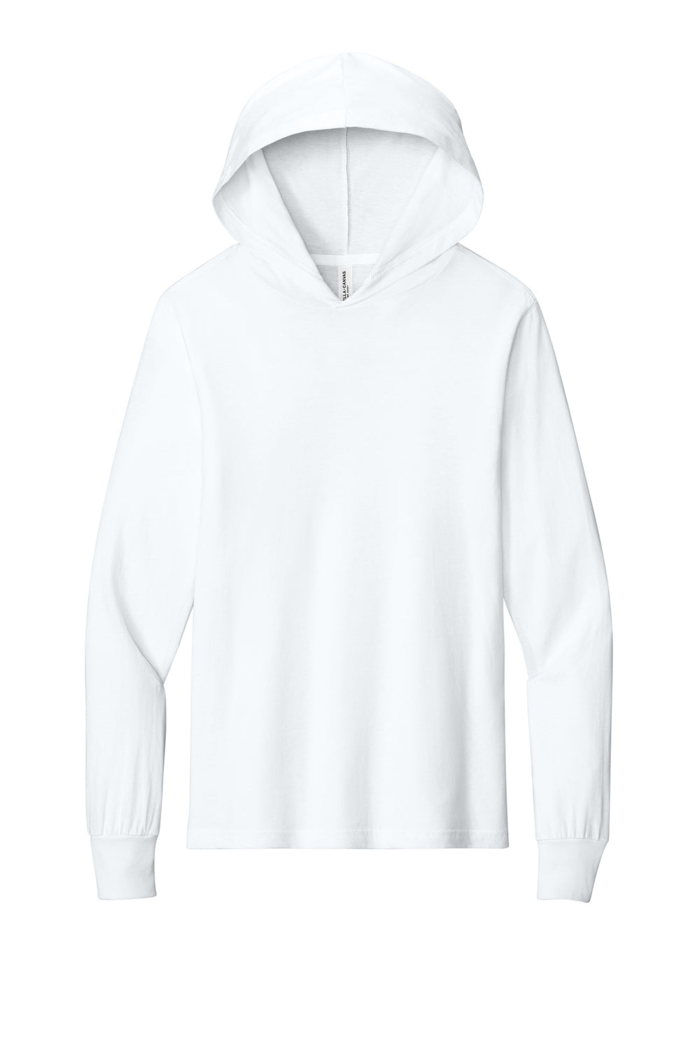 BELLA+CANVAS® Unisex Jersey Long Sleeve Hoodie - White - 2XL