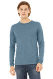 BELLA+CANVAS® Unisex Triblend Long Sleeve Tee - Denim Triblend - XS