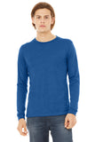 BELLA+CANVAS® Unisex Triblend Long Sleeve Tee - True Royal Triblend - XS