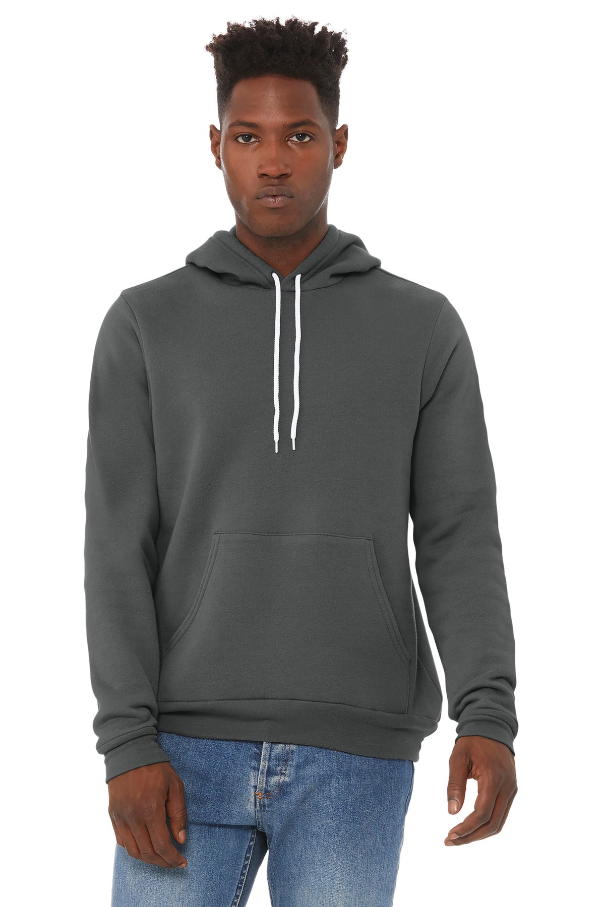BELLA+CANVAS® Unisex Sponge Fleece Pullover Hoodie - Asphalt - 2XL