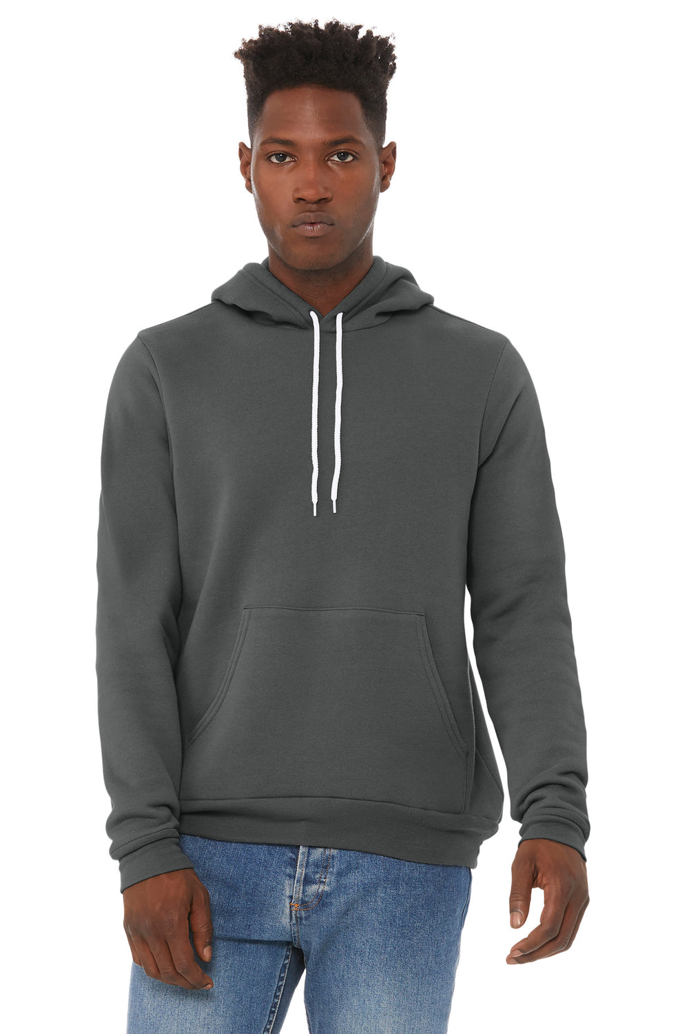 BELLA+CANVAS® Unisex Sponge Fleece Pullover Hoodie - Asphalt - 2XL