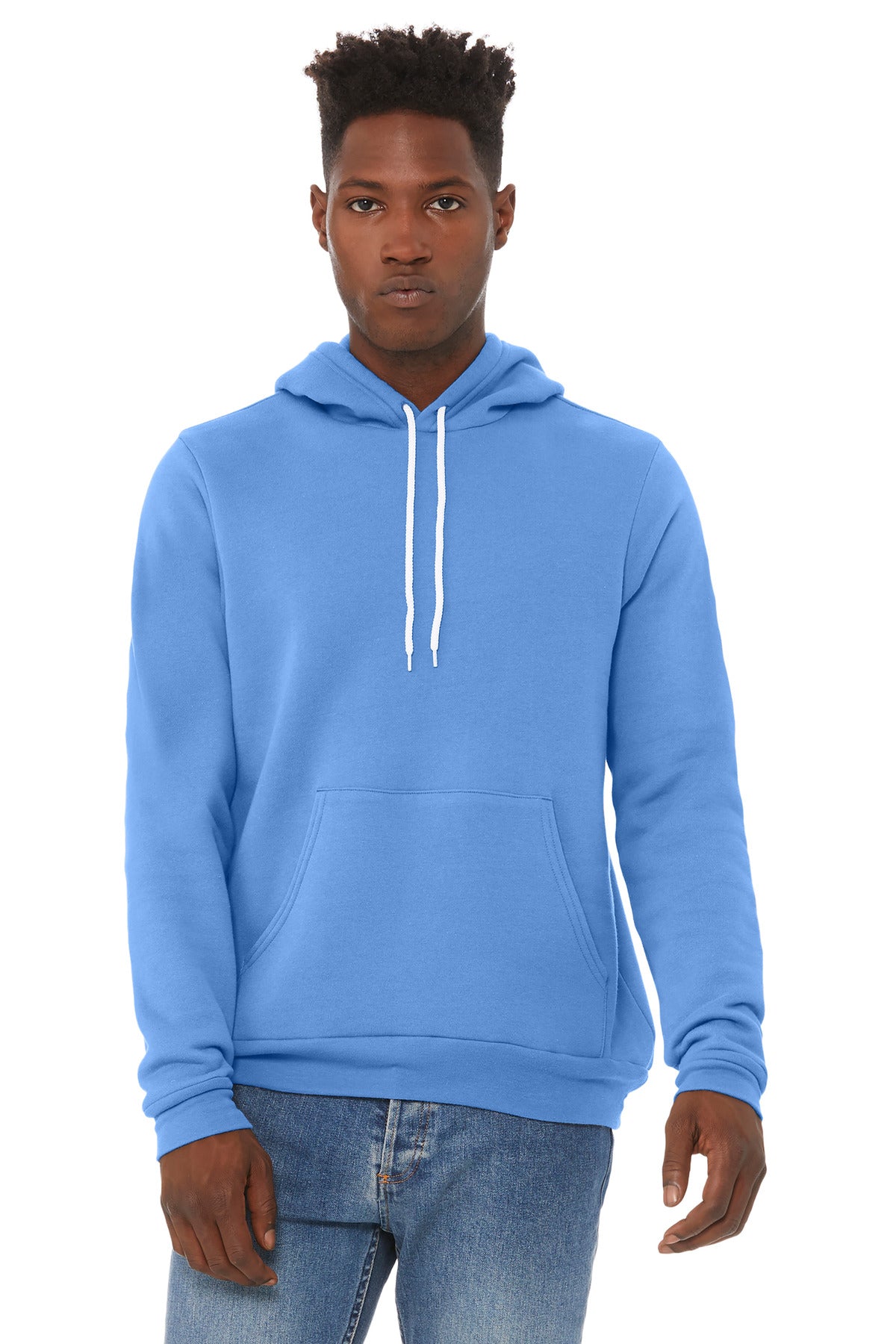 BELLA+CANVAS® Unisex Sponge Fleece Pullover Hoodie - Carolina Blue - 2XL