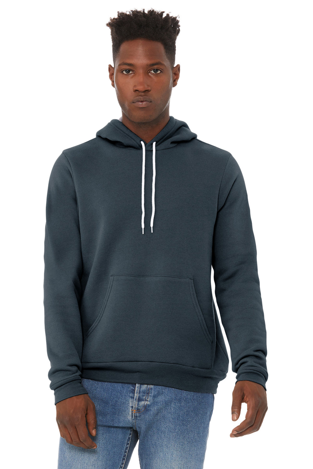 BELLA+CANVAS® Unisex Sponge Fleece Pullover Hoodie - Dark Grey - XS