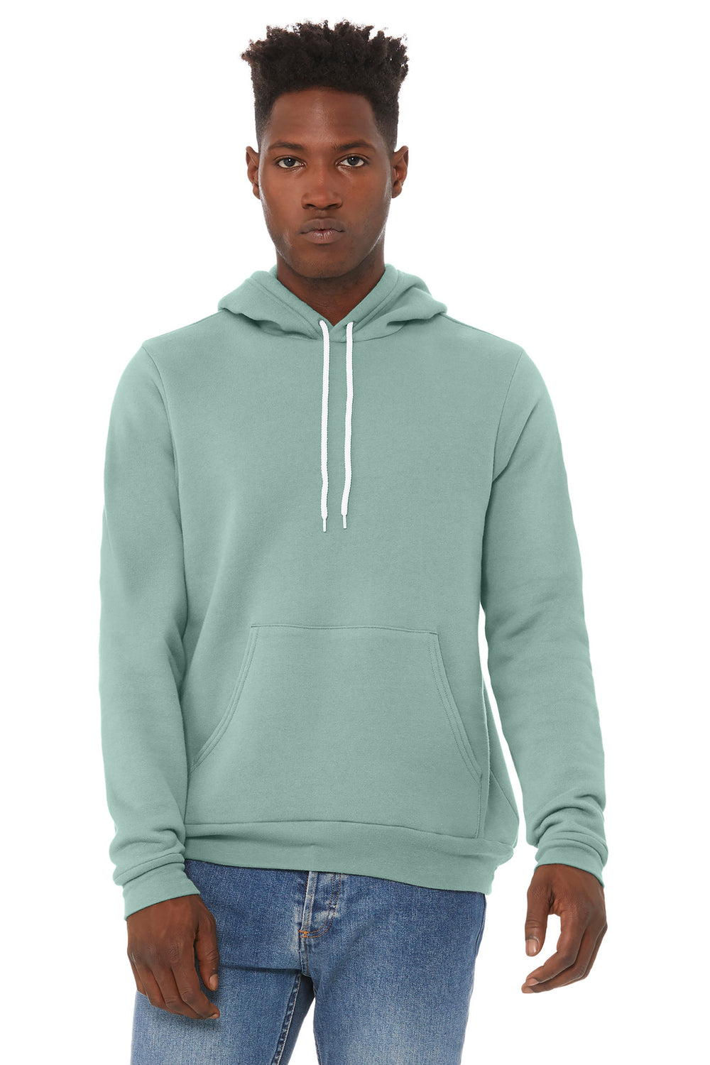 BELLA+CANVAS® Unisex Sponge Fleece Pullover Hoodie - Dusty Blue - 2XL