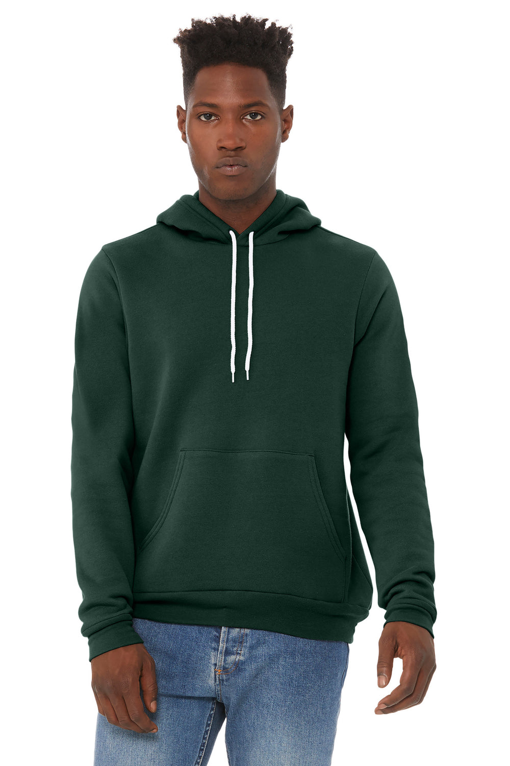 BELLA+CANVAS® Unisex Sponge Fleece Pullover Hoodie - Forest - 2XL