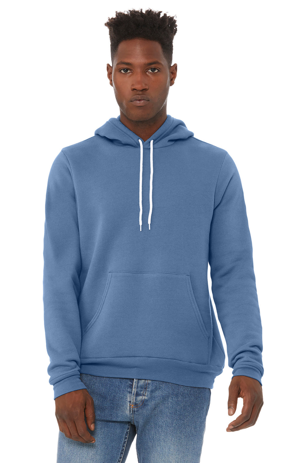BELLA+CANVAS® Unisex Sponge Fleece Pullover Hoodie - Lavender Blue - 2XL