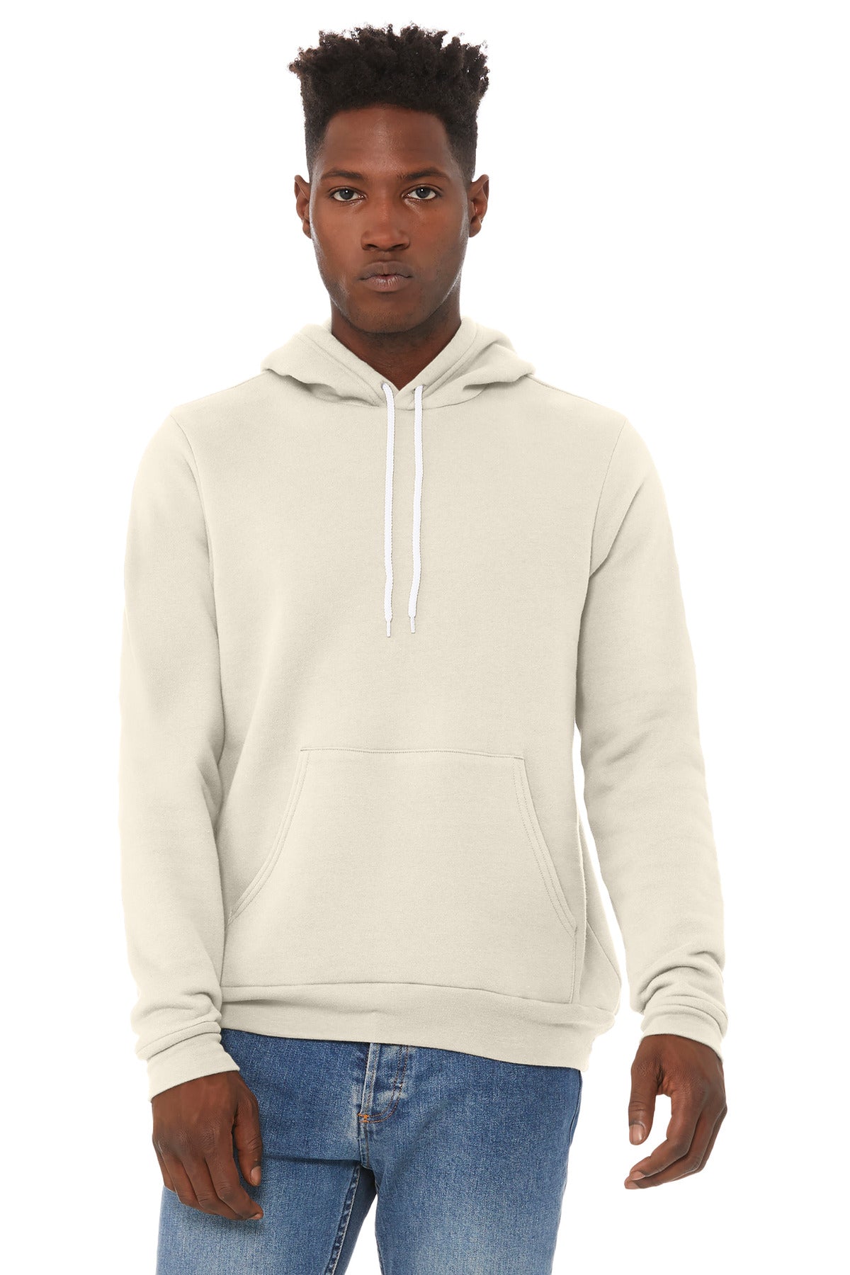 BELLA+CANVAS® Unisex Sponge Fleece Pullover Hoodie - Natural - 2XL