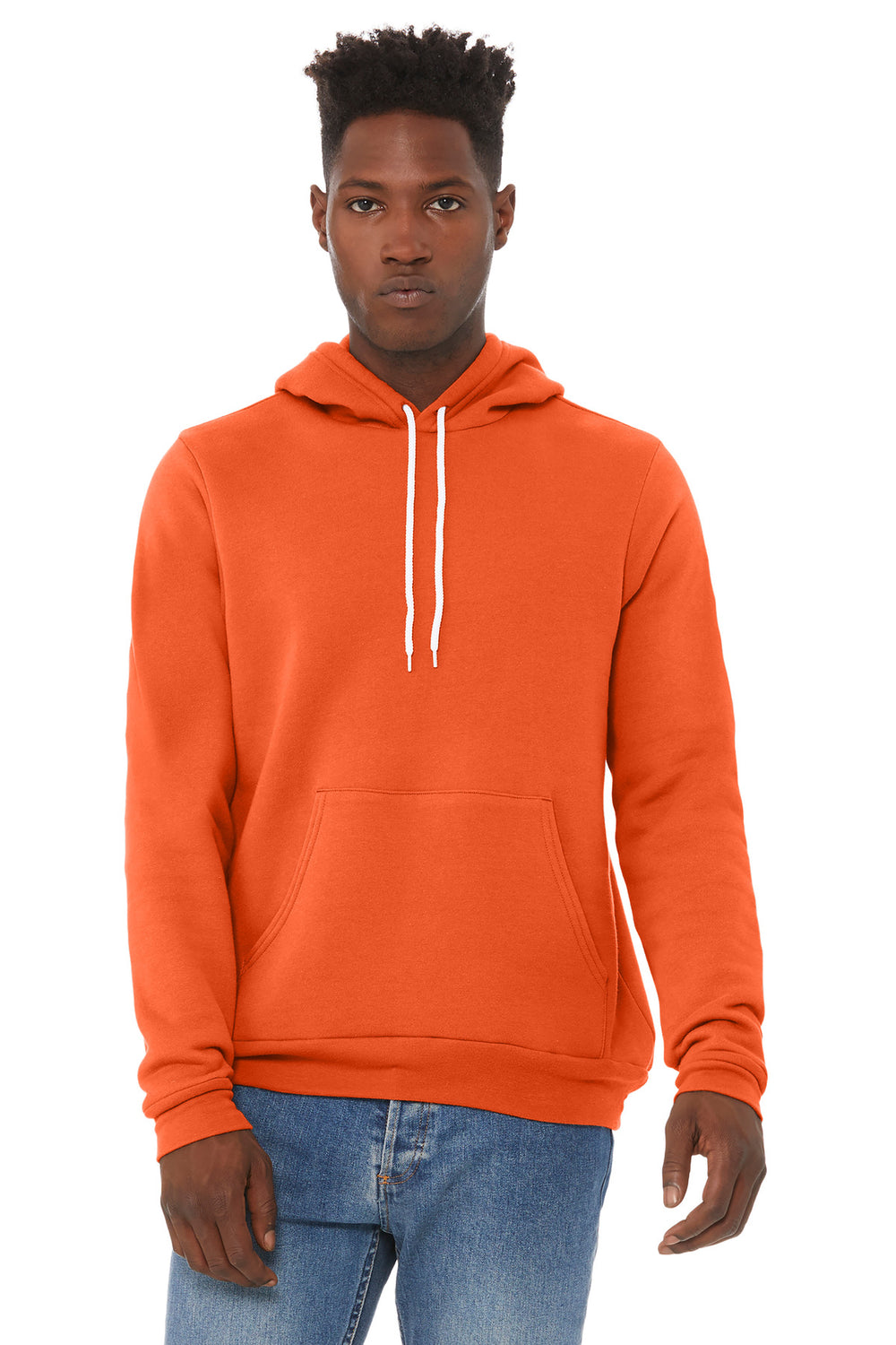 BELLA+CANVAS® Unisex Sponge Fleece Pullover Hoodie - Orange - 2XL