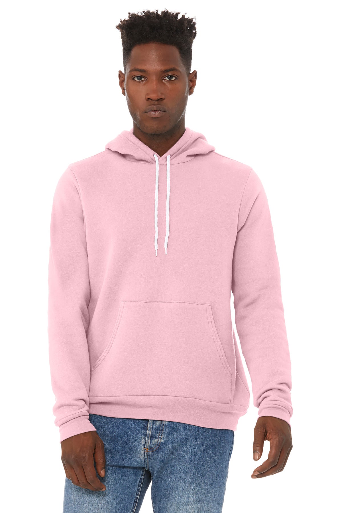 BELLA+CANVAS® Unisex Sponge Fleece Pullover Hoodie - Pink - 2XL