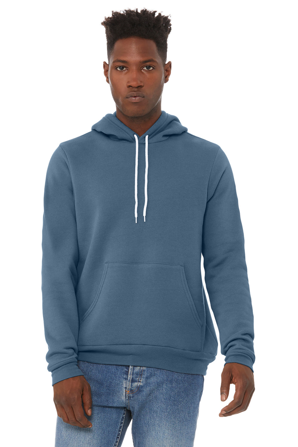 BELLA+CANVAS® Unisex Sponge Fleece Pullover Hoodie - Steel Blue - 2XL