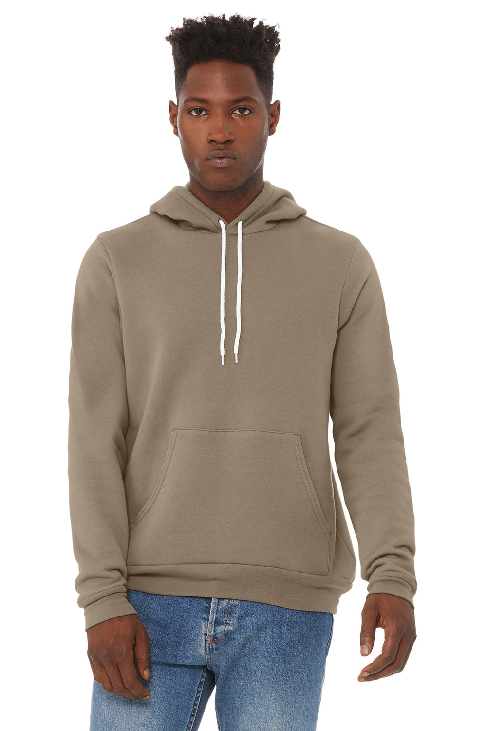 BELLA+CANVAS® Unisex Sponge Fleece Pullover Hoodie - Tan - 2XL