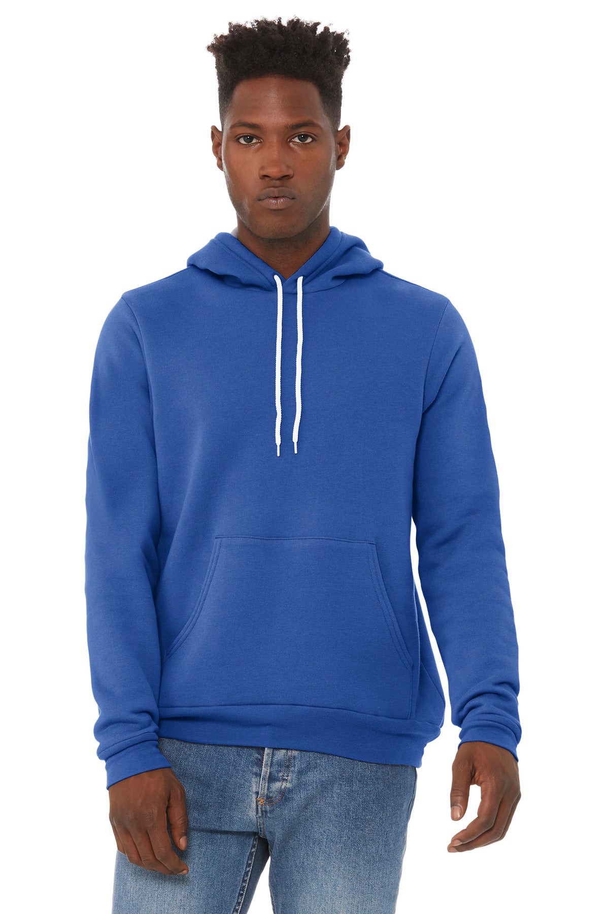 BELLA+CANVAS® Unisex Sponge Fleece Pullover Hoodie - True Royal - XS