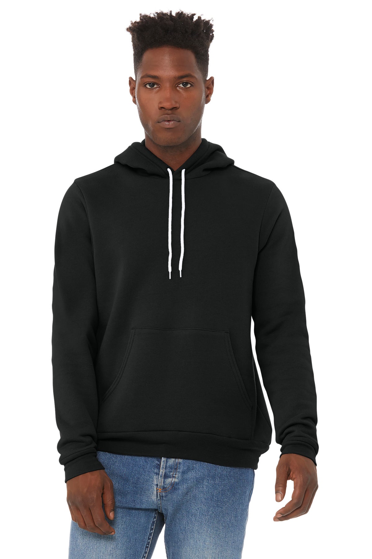 BELLA+CANVAS® Unisex Sponge Fleece Pullover Hoodie - Vintage Black - 2XL