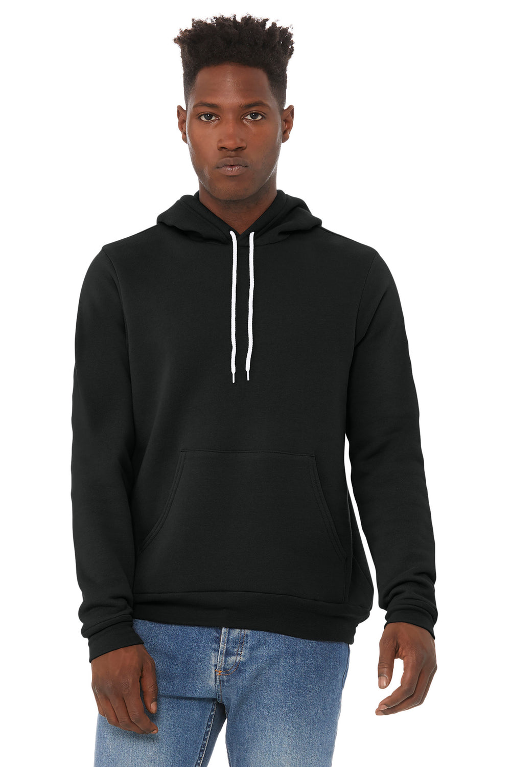 BELLA+CANVAS® Unisex Sponge Fleece Pullover Hoodie - Vintage Black - 2XL