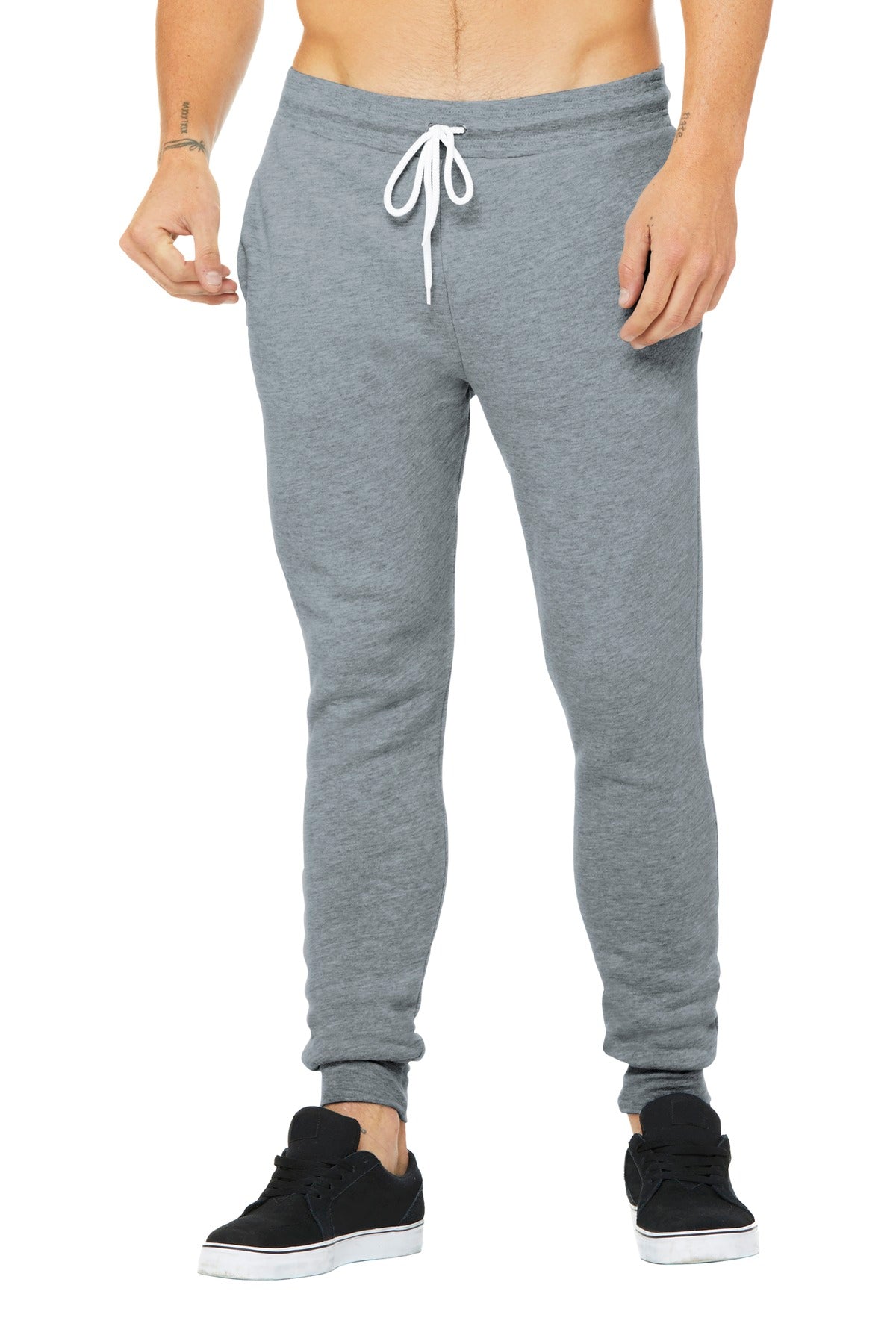 BELLA+CANVAS® Unisex Jogger Sweatpants - Athletic Heather - XS