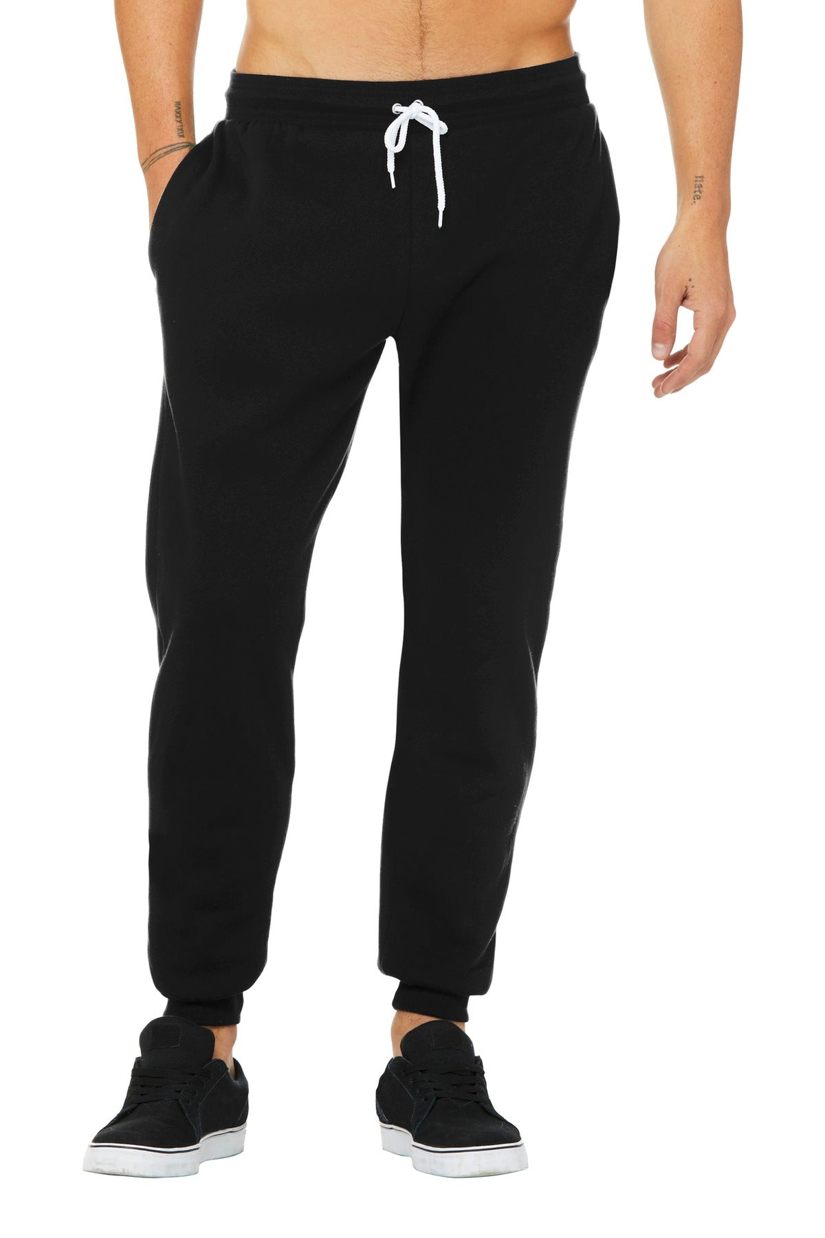 BELLA+CANVAS® Unisex Jogger Sweatpants - Black - XS