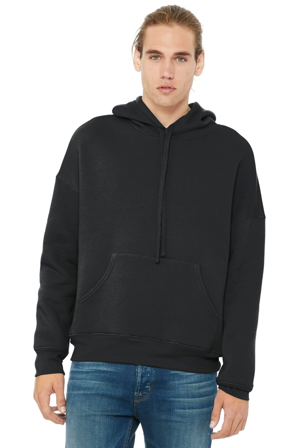 BELLA+CANVAS® Unisex Sponge Fleece Pullover DTM Hoodie - Dark Grey - XS