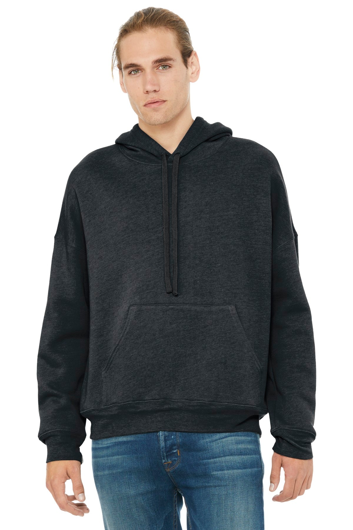 BELLA+CANVAS® Unisex Sponge Fleece Pullover DTM Hoodie - Dark Grey Heather - XS