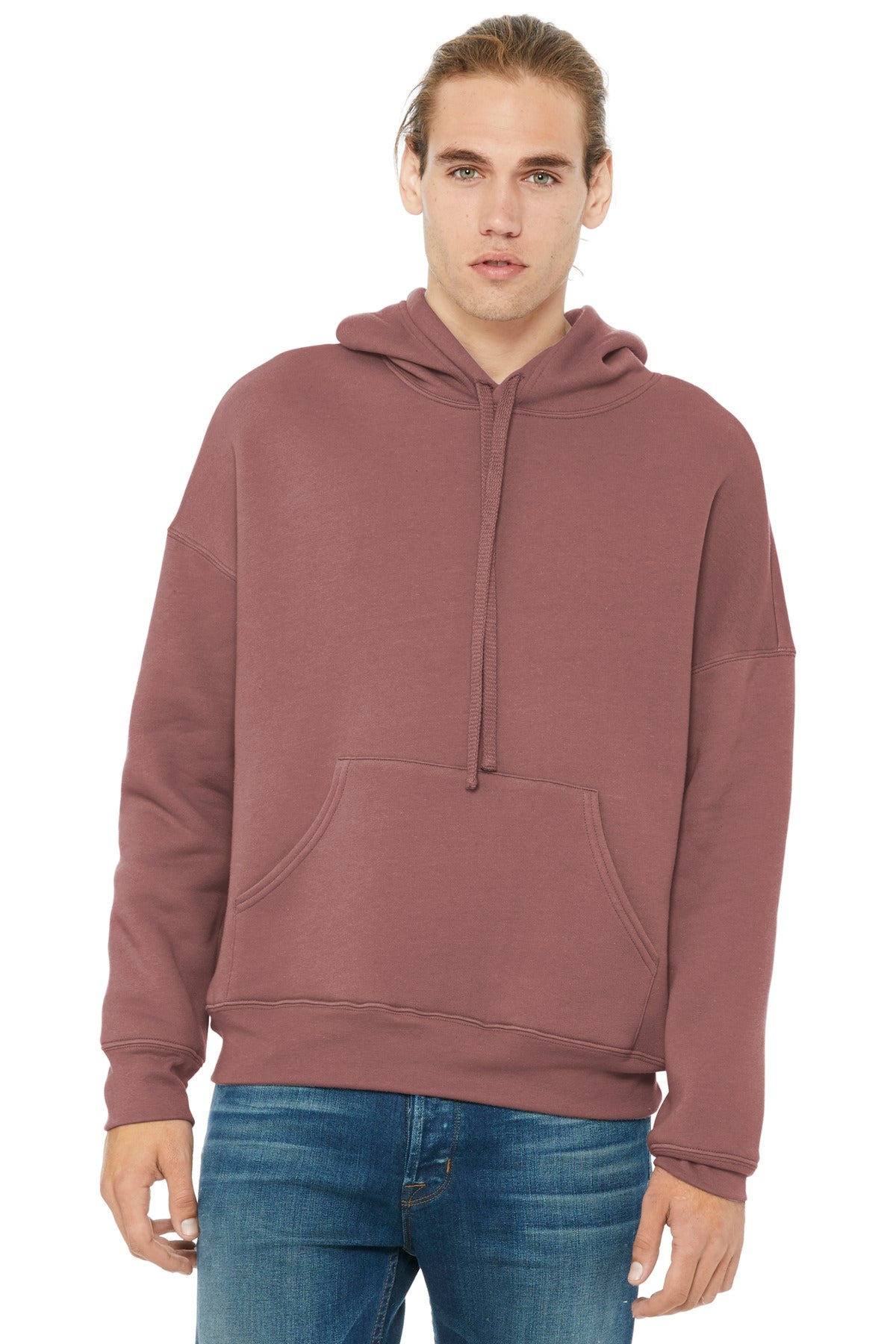 BELLA+CANVAS® Unisex Sponge Fleece Pullover DTM Hoodie - Mauve - XS