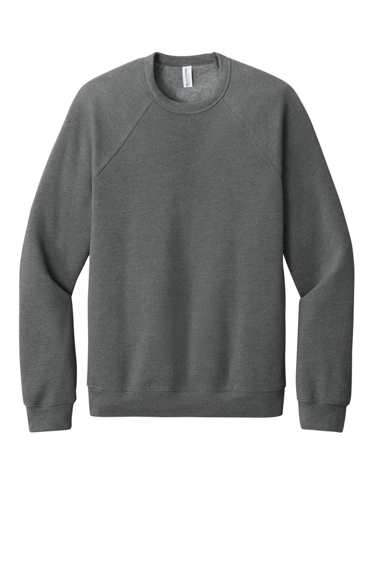 BELLA+CANVAS® Unisex Sponge Fleece Raglan Sweatshirt - Deep Heather - 2XL