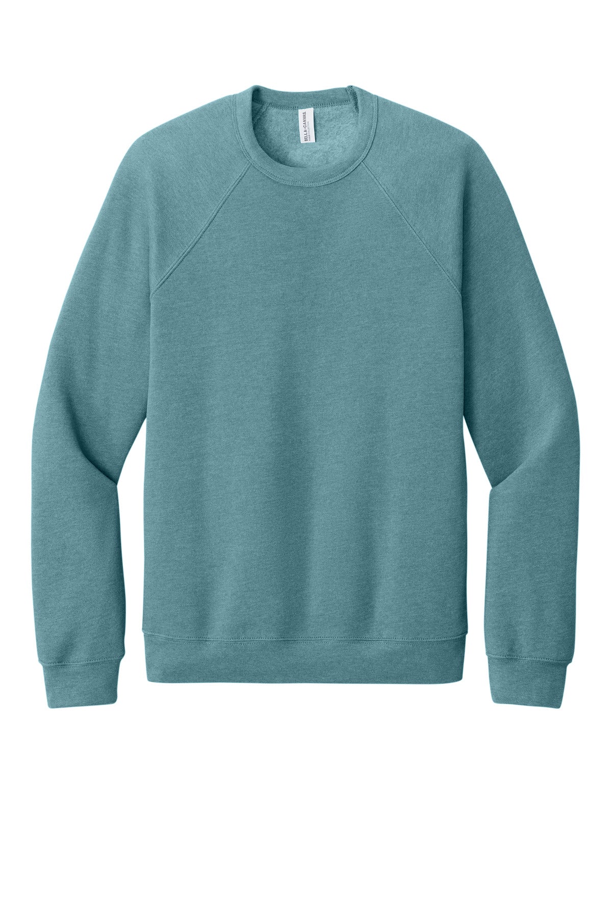 BELLA+CANVAS® Unisex Sponge Fleece Raglan Sweatshirt - Heather Blue Lagoon - 2XL