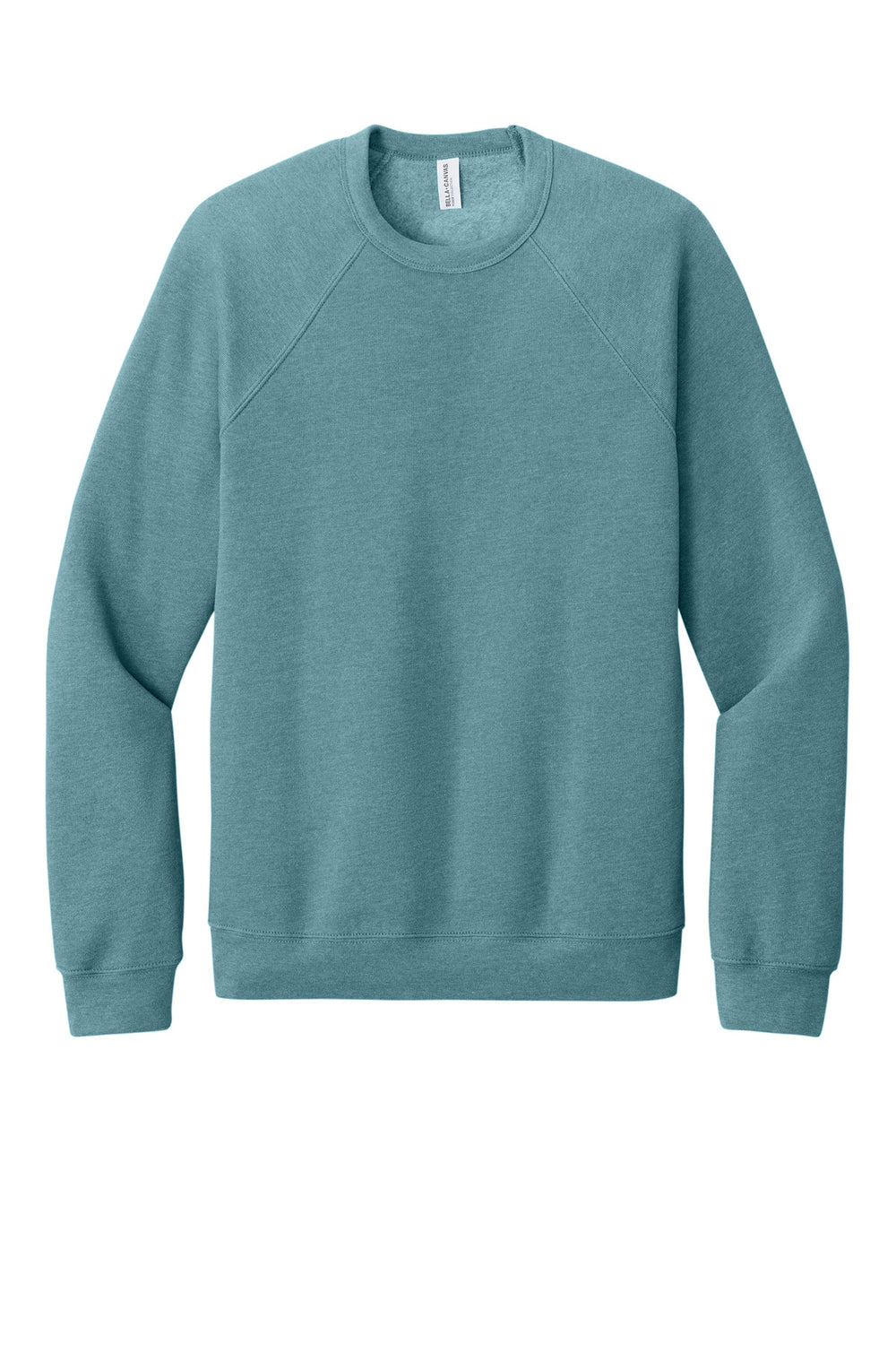 BELLA+CANVAS® Unisex Sponge Fleece Raglan Sweatshirt - Heather Blue Lagoon - 2XL
