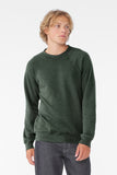 BELLA+CANVAS® Unisex Sponge Fleece Raglan Sweatshirt - Heather Forest - 2XL