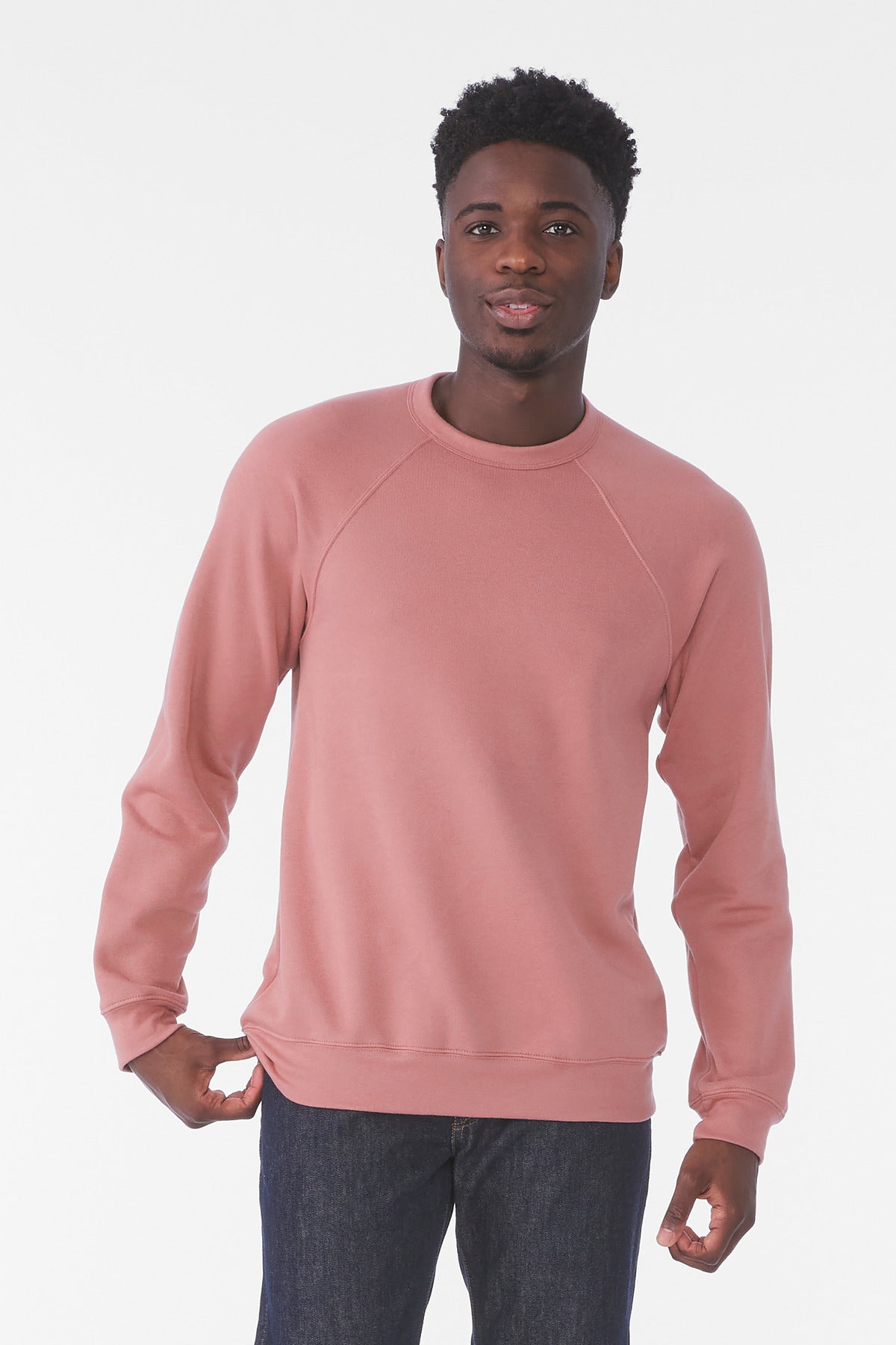 BELLA+CANVAS® Unisex Sponge Fleece Raglan Sweatshirt - Mauve - 2XL