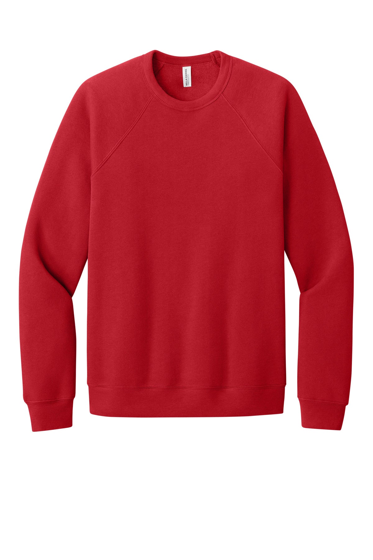 BELLA+CANVAS® Unisex Sponge Fleece Raglan Sweatshirt - Red - 2XL