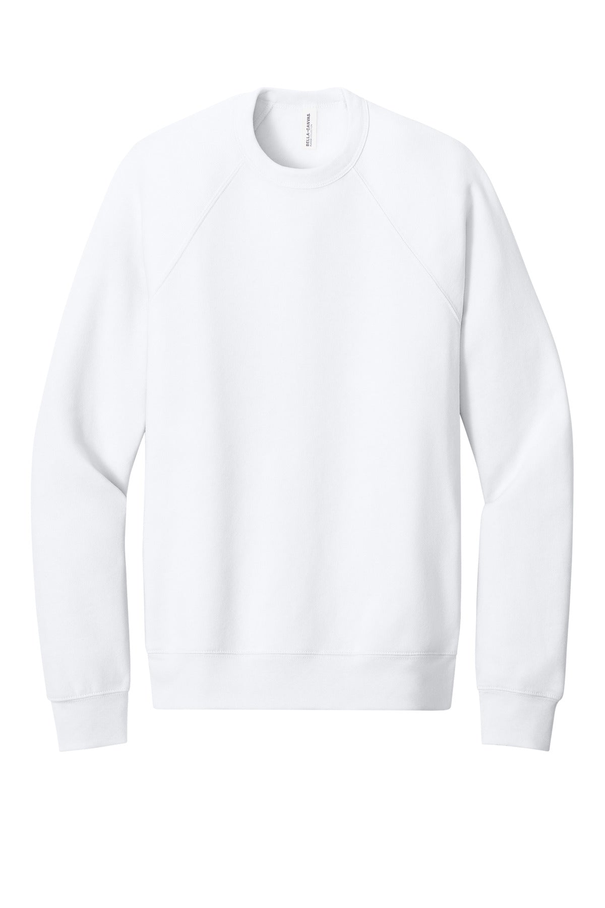 BELLA+CANVAS® Unisex Sponge Fleece Raglan Sweatshirt - White - 2XL
