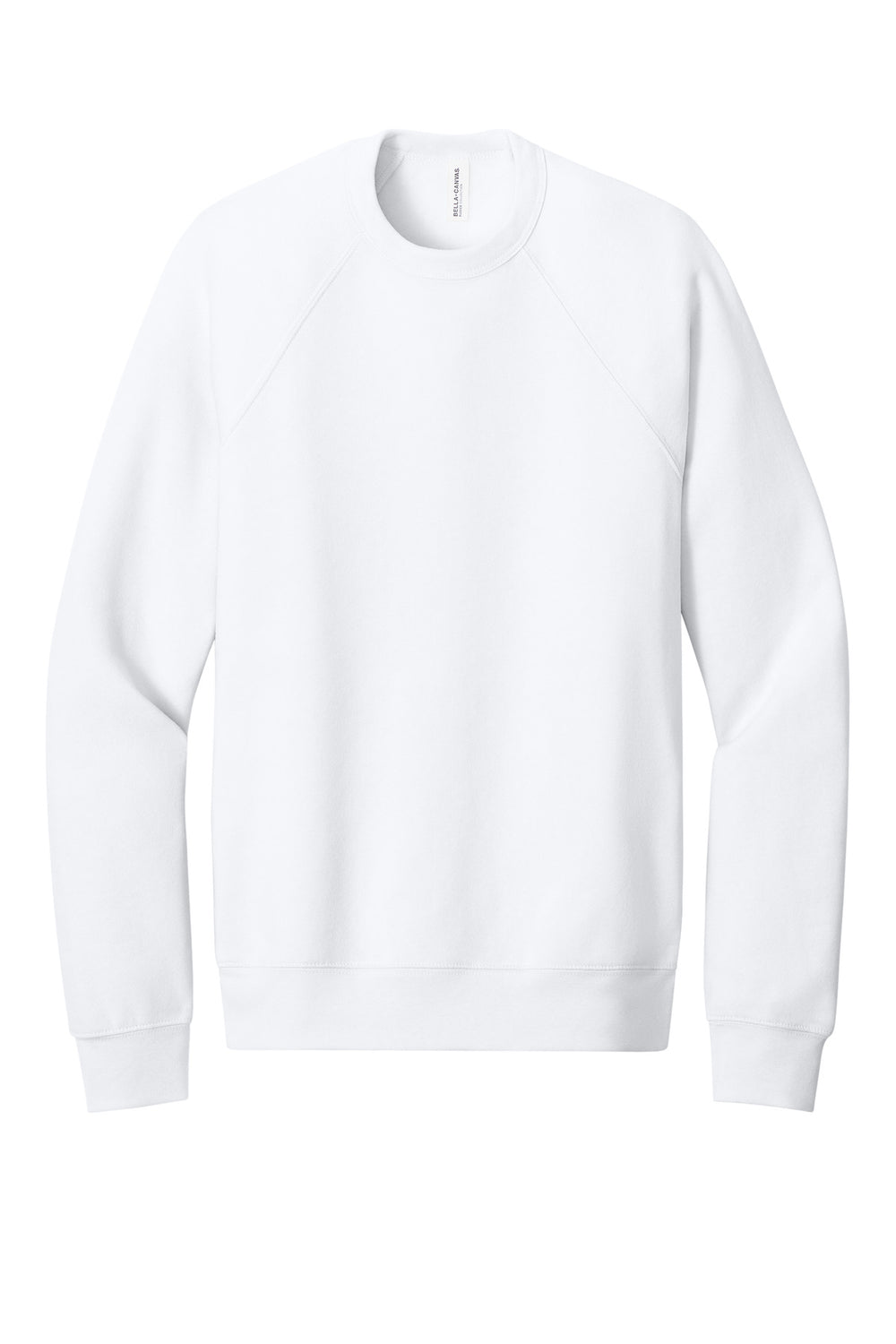 BELLA+CANVAS® Unisex Sponge Fleece Raglan Sweatshirt - White - 2XL