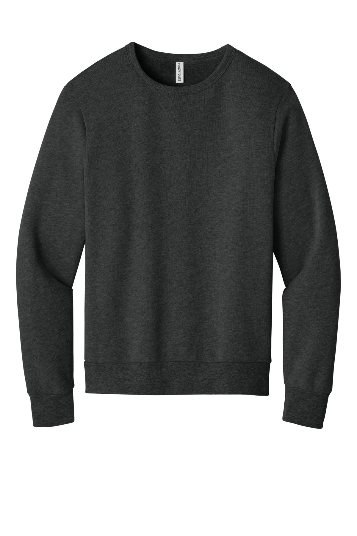 BELLA+CANVAS® Unisex Sponge Fleece Classic Crewneck Sweatshirt - Dark Grey Heather - XS