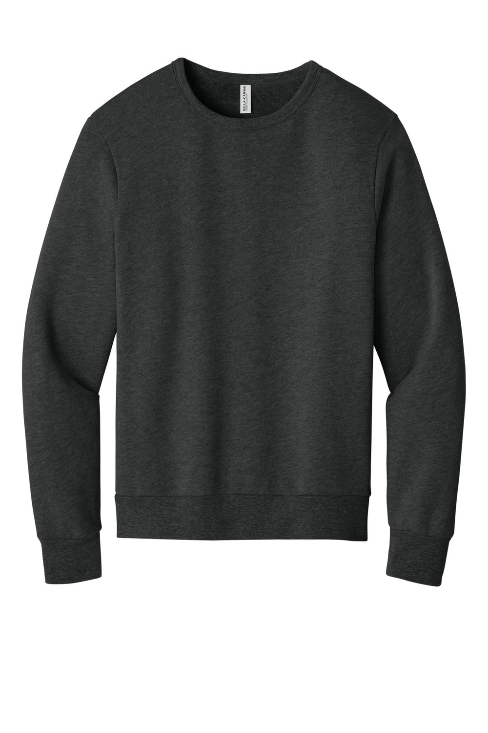 BELLA+CANVAS® Unisex Sponge Fleece Classic Crewneck Sweatshirt - Dark Grey Heather - XS